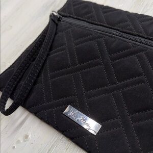 Vera Bradley Iconic Slim Black Quilted Wristlet